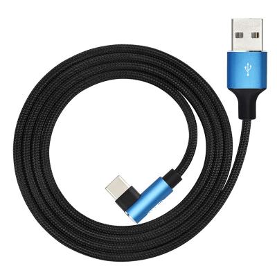 China Camera 0.3M 1.2M 1.8M 90 degree type-c fast charging cord usb2.0 to type-c cable for sale