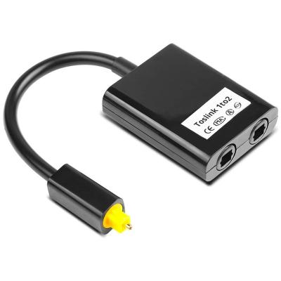 China Digital Optical Fiber Splitter 1 Into Splitter 2 Fiber Optic Fiber Optic Cable Audio Audio Splitter 15*10*2CM for sale