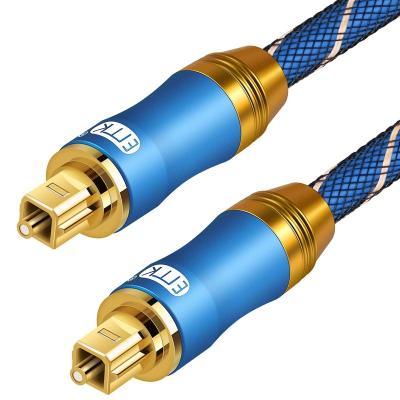 China Car 5.1 Digital Toslink Cable Fiber Optic Audio Audio Cable Nylon Braided Optical Durable And Flexible Shell For HiFi DVD TV for sale