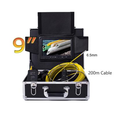 China Waterproof/Waterproof 200M Plumbing Pipe Inspection Camera with 6 High Bright LED Lights for sale