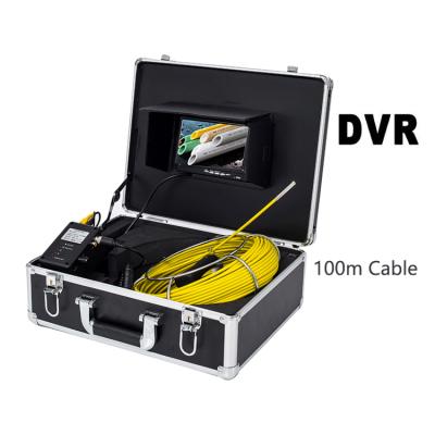 China 100m DVR Waterproof / Waterproof Sewer Drain Video Duct Blocked Inspection Camera Borescope for sale