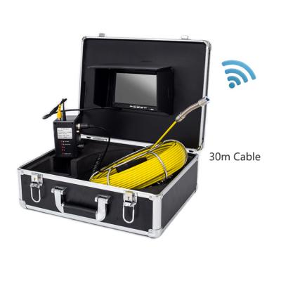 China High Resolution Waterproof/Waterproof Sewer Pipe Inspection Camera with 6 High Bright LED Lights for sale