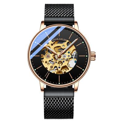 China HELUSHI 20 Date Automatic Mens Fashion Business Watch Male Calendar Casual Clock Stainless Steel Quartz Male Watch for sale