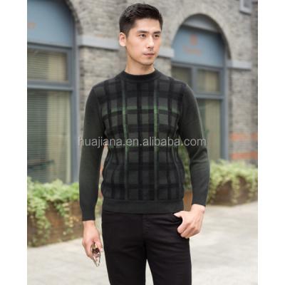 China Stoll Machine Jacquard Mens Anti-pilling Cashmere Fashion Sweater for sale