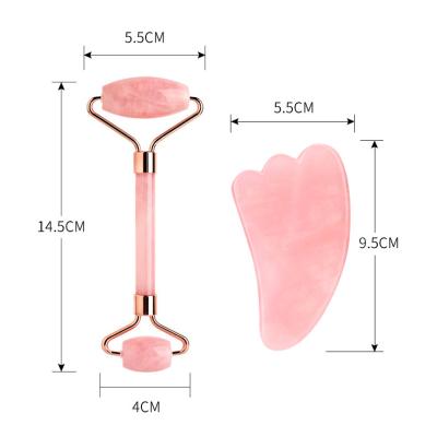 China LULA Private Label Natural Care Facial Massager Gua Sha Clear Quartz 3D Whitening Set Oil Absorbing Pure Jade Skin Facial Massager for sale