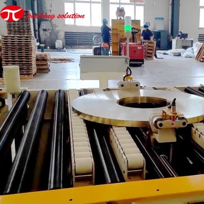 China Stacking System Dustproof  Copper Coil Wrapping Machine Horizontal for sale