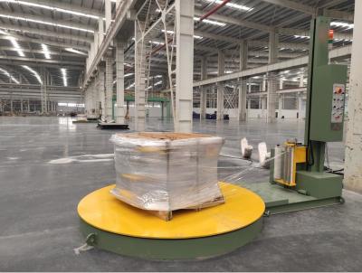 China Fully Automatic Pallet Wrapper Remote Control Pallet Packing Machine With Scale 2100mm for sale