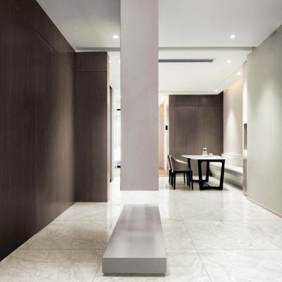 China Country Honor Gray Marble Look Porcelain Tiles Light Body Full Glazed Glossy Ceramic Tiles Floor Flooring For Intrior for sale