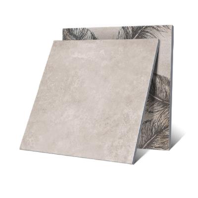 China 60x60 CLASSIC Light Gray Non-Slip Rustic Bathroom Porcelain Ceramic Tile for sale