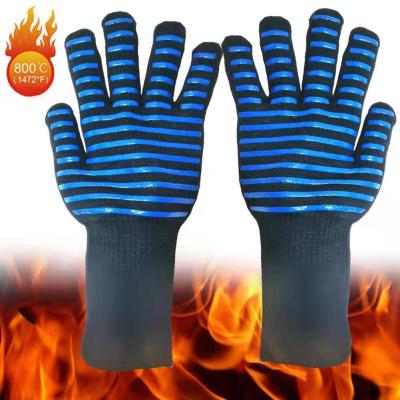 China Food and other industries in the high temperature environment low price barbecue gloves heating heat resistant gloves SHUOYA fire heat resistant gloves for sale