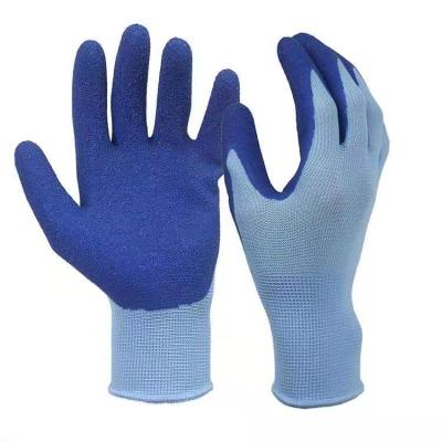 China Shift ; construction ; machinery; SHUOYA Factory PVC Dot Nitrile Coated Latex Construction Work Liner Glove for sale