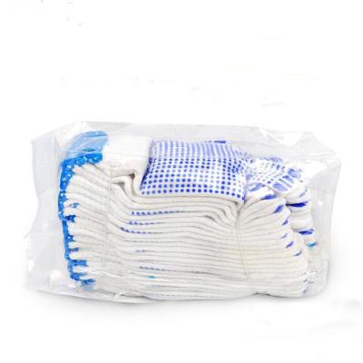 China Shift ; construction ; machinery; SHUOYA Factory PVC Dot Cotton Glove Dotted Gloves White PVC Dot Glove for sale