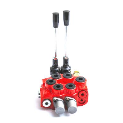 China General 25LPM 2 spool monoblock valve hydraulic control valve for sale