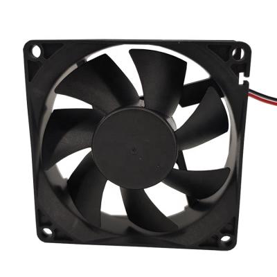 China Machinery Repairs Workshop 8025 2 Ball 12v 24v Flat Recessed DC Wall Mounted Circulating Air Indust Fan for sale