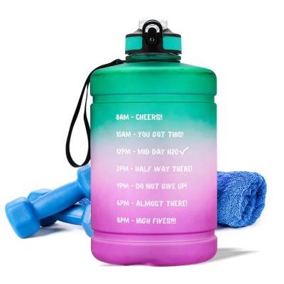 China Hot sale 128oz PETG color plastic water bottle viable progressive changing safe lock, weather mark, sleeve handle for sale