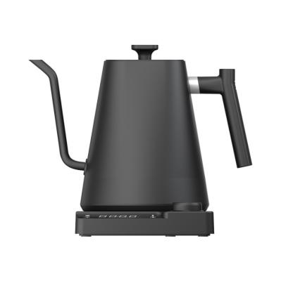 China Boil-Dry Protection Stainless Steel 0.9L Water Heater Black Gooseneck Electric Kettle For For Over Coffee Tea for sale