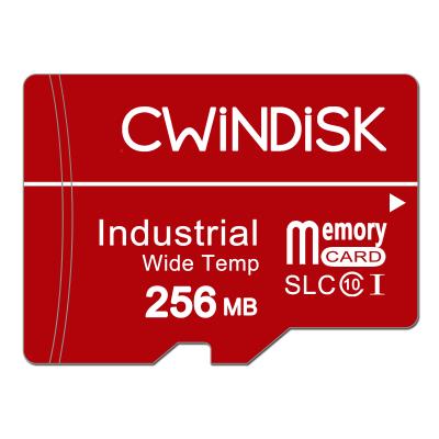 China Temp SLC 256MB C10 SLC TF Memory Card 256MB Plastic Industrial Wide Micro Memory Card for sale