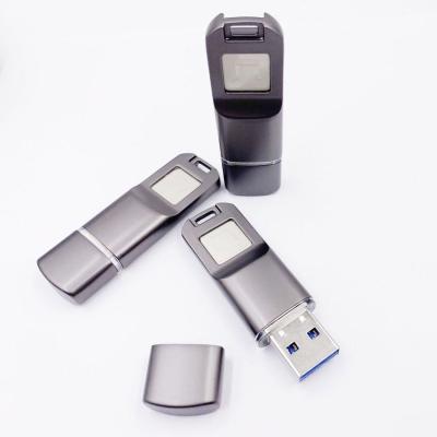 China Metal USB3.0 Fingerprint Reader 8gb 16gb 32gb 64gb 128gb 256gb 512gb Flash Fingerprint U Disk for sale