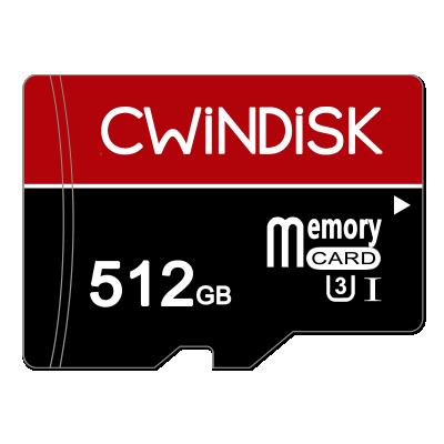 China Plastic TF Memory Card 512GB U3 512GB Micro TF Card for sale