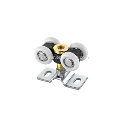 China Good quality of 2021 hot sale modern sliding roller fittings, roller wheels for wardrobe sliding door system and sliding door systems for sale