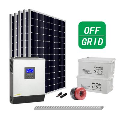 China Home Off Grid Hybrid Battery Storage Solar System 8KW 10KW 12KW 15KW Solar Kit With Sol Ark Hybrid Inverter for sale