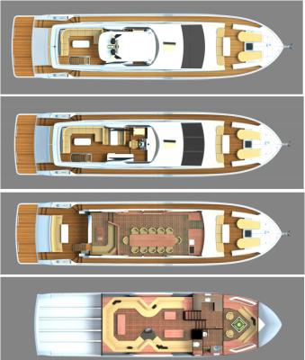 China Sea - River - Lake Luxury Mega Boat Yacht Length 18.86m - Ocean 65ft Fiberglass Hull Material Chinese Custom Super Yacht For Sale for sale