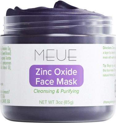 China 2022 Hot Sale New Trend Cleansing and Purifying Skin Care Products Mud Facial Mask Zinc Oxide Face Mask for sale