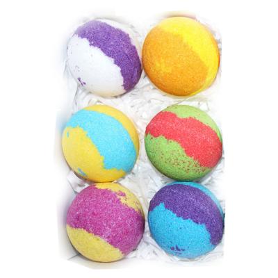 China Private Label Wholesale Kids Fizzy Bubble Bath Salt Kit with Rose Tea Tree Lavender Bath Bomb Gift Boxes for sale