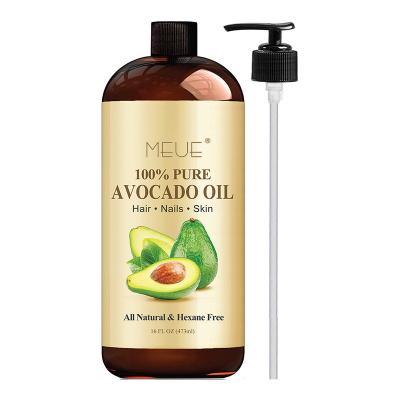 China Factory Manufacturer Cold Pressed 100% Pure Natural Organic Carrier Oil Avocado Hair Oil for Aromatherapy Massage for sale