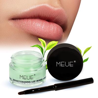 China Private Label Korean Vegan Vitamin E Coconut Oil Lip Blam Green Tea Lip Gel Moisturizing Hydrating Lip Mask for sale