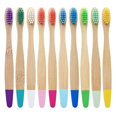 China Hot Sale Disposable Charcoal Kid Toothbrush Soft Bamboo for sale