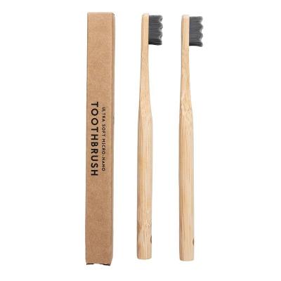 China Medium Disposable 100% Organic Biodegradable Nano Handle Soft Bamboo Toothbrush for sale