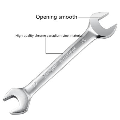 China Auto Repair OEM Customized Logo Factory Wholesale Double Open End Spanner Open End Wrench for sale