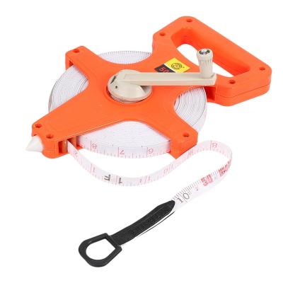 China Long construction waterproof fiberglass reel fiberglass construction site measuring instruments heavy duty open tape measure tape for sale