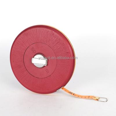 China Measuering Measurement Machines 30 Meter Long Fiberglass Surveyors Tape Measure Tape Open Spool Along for sale