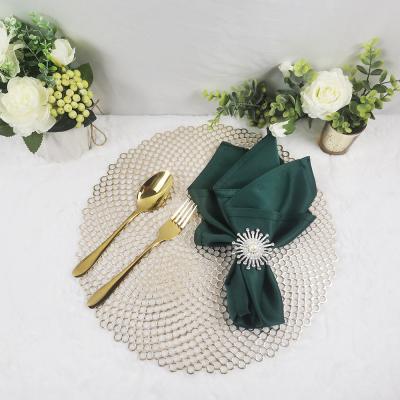 China Gold Wedding Table Stocked Decorative Place Mat for sale