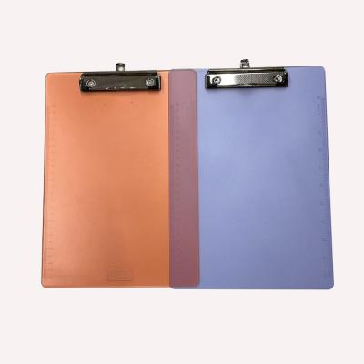 China Plastic A4 hardboard plastic clipboard designed for classroom and office use for sale