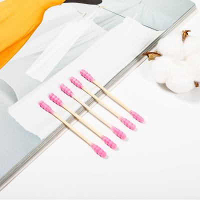 China Dispoable customized cotton swab cotton swabs bamboo paper cotton swab for sale