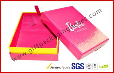 China Fantastischer Schmuck-Verpackenkästen für Valentinsgruß-Geschenk, rosa steifes Papiergeschenk-Verpackenkästen zu verkaufen