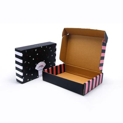 China Customized Corrugated Paper Box High Grade Makeup Flap Packaging Box for sale