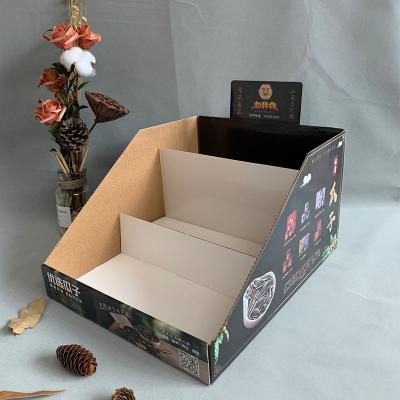 China Supermarket Food Display Box Corrugated Packaging Box Color Box Paper Snack Promotion Empty Box Folding Paper Box Custom for sale