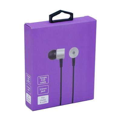 China Headphone packaging box, digital electronic product packaging box, in ear earphone color box customization for sale