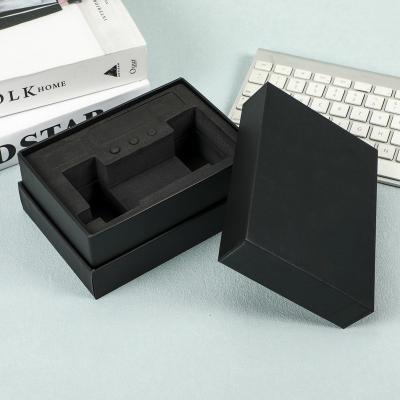 China Gift box packaging box Tiandi cover gift box skincare product packaging box black gift box customization for sale