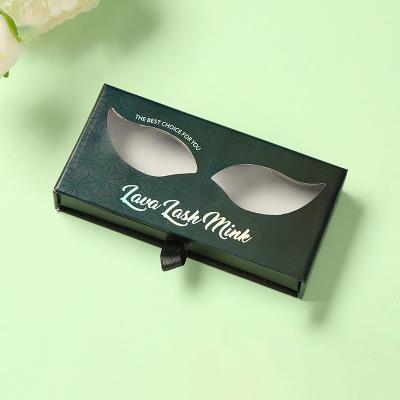 China Customized eyelash storage box pull-out false eyelash packaging box UV printing process beauty eyelash gift box for sale