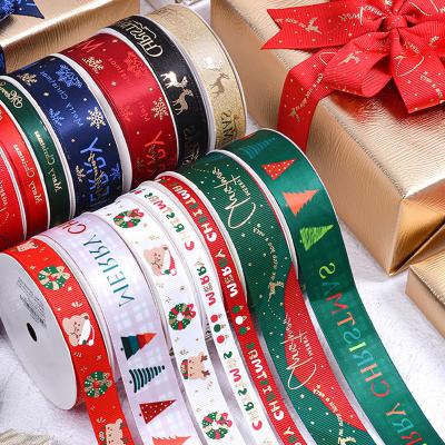 China Customized Christmas Packaging Knot Decoration Gift Box Packaging Ribbon Christmas Ribbon Customization for sale