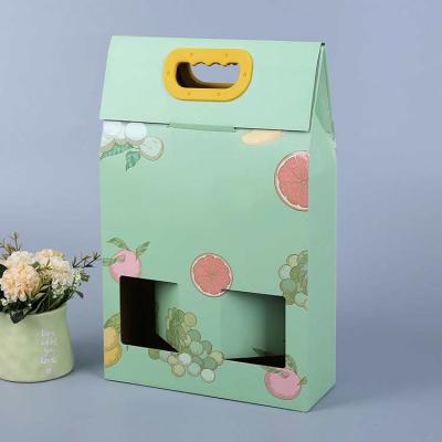 China Custom hand-held paper bag flap gift bag Creative hand-held corrugated box hand-held paper bag printing for sale