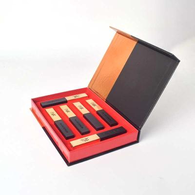 China Flip lipstick gift box customization Built-in sponge punching cosmetics gift box customization for sale