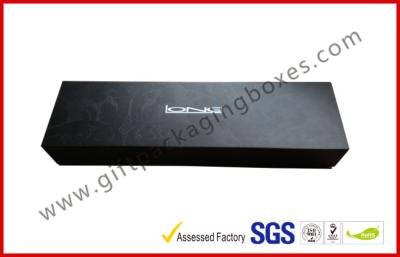 China Stamping Foil Magnetic Boxes Electronics Packaging With Matt Black Paint for sale