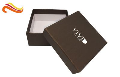 China Embossed Apparel Gift Boxes Paper Wrapping Box Silver Logo Moisture Proof for sale