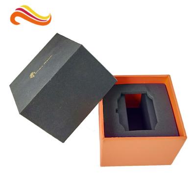 China Caja de regalo de la TAPA Y de la BASE para el pequeño dispositivo del reloj elegante, cajas negras mates del cubo en venta